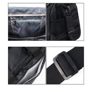 Sac de voyage pliable imperméable personnalisé avec logo, sac de sport pour femme, homme, fille, en Oxford - Product Image 3