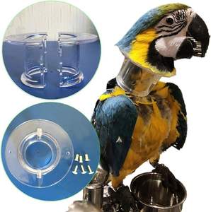 ปลอกคอกันกัดสำหรับนกแก้วสำหรับสัตว์เลี้ยงปลอกป้องกันการกัดเพื่อความปลอดภัยในการรักษาแผลด้วยขนนกเลียปลอกคอสำหรับพักฟื้นเพื่อความปลอดภัย - Product Image 1