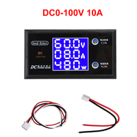 DC50-100V 10A 250W Compteur de puissance à affichage numérique Testeur multifonctionnel Régulateur de tension et de courant Compteur de puissance