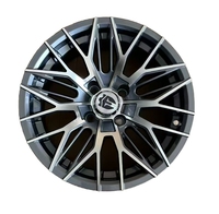 Roues de voiturette de golf en aluminium usiné noir et argent de 14 pouces avec jantes 23x10-14 DOT, pneus tout-terrain pour voiturette de golf