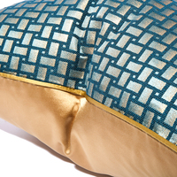 Housses de coussin vertes de luxe géométriques 18x18 pouces Housses de coussin décoratives de ferme pour la décoration intérieure