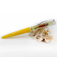 Stylo liquide avec logo personnalisé stylos flottants 2d stylo à bille stylo à bille vente en gros stylo gel Kawaii