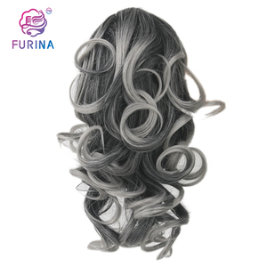 Furina Venta caliente mujeres blancas resistente al calor sintético 613 # rubio con extensiones de cabello de cola de caballo de garra - Product Image 4