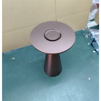 Lampu Meja Pengisian Daya Nirkabel dengan Remote Control Aluminium Alloy Canggih Warna Cokelat Kopi dan Fungsi Penguncian Cahaya