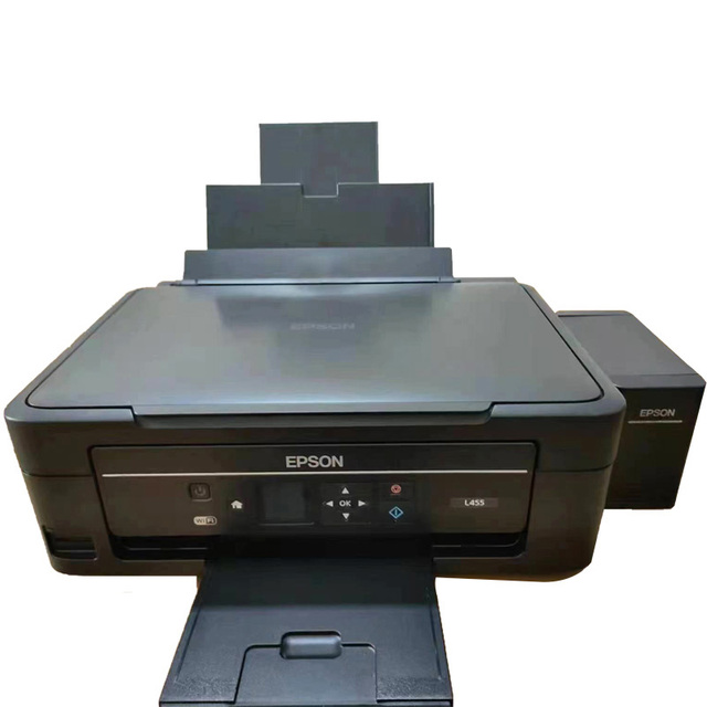 4-Color Multifunctional Ink A4 Jet Printer for EPSON L455  Includes Second Hand with WIFI