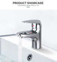 Mitigeur de lavabo moderne thermostatique en alliage de zinc à poignée unique, à monter sur le plan, pour salle de bain d'hôtel