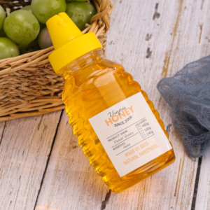 250ml nhựa trong suốt bóp chai cho mật ong cấp thực phẩm rõ ràng container với an toàn mũ dễ dàng thiết kế dòng chảy - Product Image 1