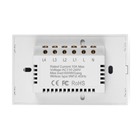 Interrupteur intelligent WiFi LEDEAST US Standard 1 Gang, système d'automatisation de la maison intelligente, conception relais (plus stable que TRIAC)