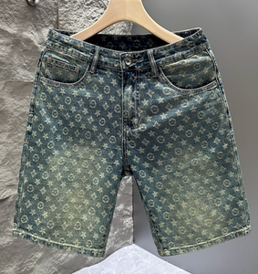 <span class=keywords><strong>Pantaloncini</strong></span> in Denim Lavato da <span class=keywords><strong>Uomo</strong></span> Stile Dritto <span class=keywords><strong>Moda</strong></span> Estiva Casual Effetto Vissuto Shorts per l'Estate - Product Image 2