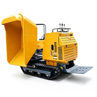 Mini-dumper sur chenilles hydraulique de 1200 kg pour la construction et l'exploitation minière