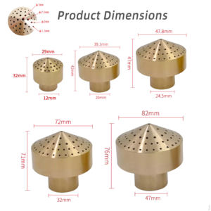 Buses en laiton de haute qualité 1/2\" DN15, arroseur de fontaine, <span class=keywords><strong>colonne</strong></span> de pulvérisation, tête de pulvérisation, kits d'<span class=keywords><strong>arrosage</strong></span> de feux d'artifice pour <span class=keywords><strong>jardin</strong></span> - Product Image 5