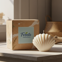 Customized Textured Art Paper Foldable Candle Gift Box with Inserts Candle Packaging Boxes for Candle Jar