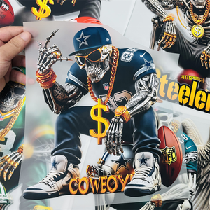 <strong>Customized</strong> DTF <strong>Heat</strong> <strong>Transfers</strong> Designs Ready to Press Iron on Waterproof Stickers HTV Plastisol Logo <strong>Transfer</strong> Printing - Product Image 1