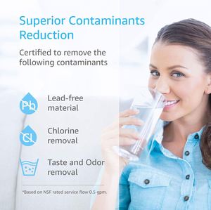 Élément filtrant de remplacement pour purificateur d'eau en plastique certifié pour usage domestique - Product Image 3