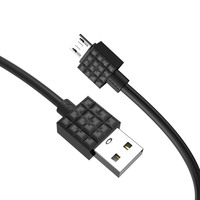 Kabel Data Pengisi Daya Cepat KAKUSIGA untuk Ponsel, Konektor USB 3.1 Tipe-C, Kabel USB 2.0 Tipe-C ke Micro B Male