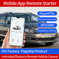 Système d'alarme de voiture OVI Plug-and-Play APP Control Engine Start Stop Keyless Go PKE pour Volkswagen Passat App Remote Control Car