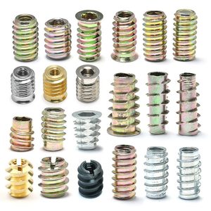 Threaded chèn <span class=keywords><strong>Nut</strong></span> thép Hex ổ cắm <span class=keywords><strong>csk</strong></span> đầu với mặt bích gỗ chèn hạt cho gỗ - Product Image 6