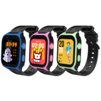 Montre connectée Android D8 pour enfants, modèle 2026, très populaire sur le marché sud-américain, avec 4G, GPS, Wi-Fi, alarme SOS, écran IPS67, bracelet en silicone carré