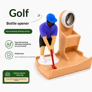 Abridor de Botellas Creativo Estilo Golf, Impreso en 3D con PLA Ecológico, Diseño con Forma de Tapa de Botella, Hecho en China, Sin Patrón - Product Image 1