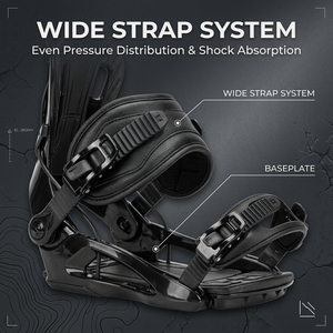 Venta al por Mayor de Esquís de Aluminio Negros Ajustables de Alta Calidad y Fijaciones para Snowboard, Fijaciones para Hombre - Product Image 6