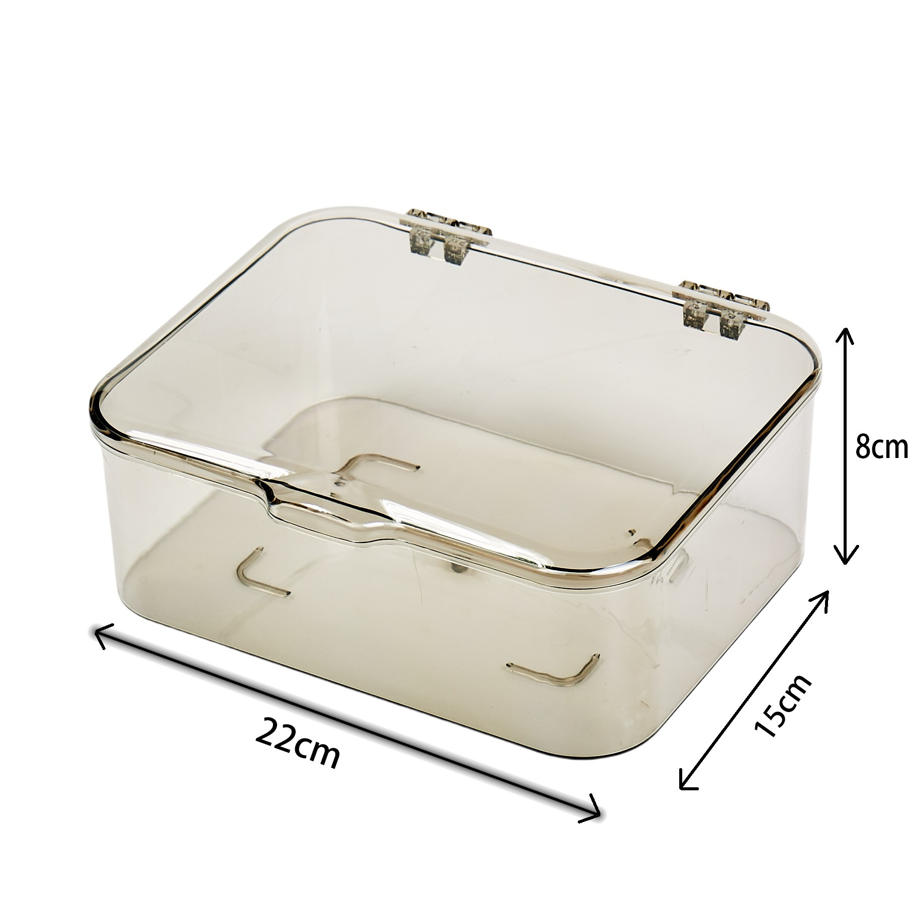 Caja de almacenamiento abatible gris claro [Tamaño pequeño]