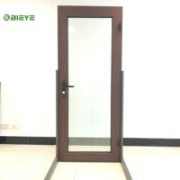Puertas de Vidrio Dobles con Marco de Aluminio, Diseño Elegante y Moderno, Estilo Arqueado Francés, para Exteriores Comerciales, con Acabado de Superficie
