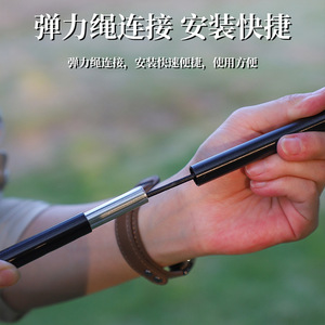 Portable Aluminum Alloy Folding Lamp Stand Double <b>Hook</b> Outdoor Camping Light Holder Ground Lamp <b>Pole</b> - Product Image 2