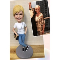 Figurine de bobbletête personnalisée, cadeau pour petite amie, saint-valentin, anniversaire, sur vos Photos