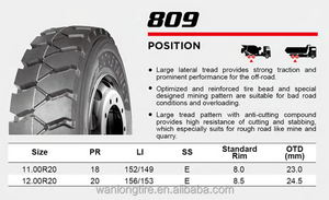 Pneu de camion VGLORY CONSTANCY 11.00R20 11R22.5 12R22.5 315/80R22.5 13R22.5 809 TBR - Product Image 5