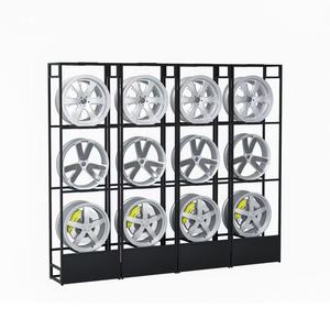 Hai mặt kim loại bánh xe rim hiển thị đứng Dây Kệ loại Rack cho xe bánh xe Khung lưu trữ - Product Image 6