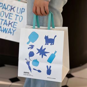 Bolsa de Papel Kraft Marrón con Asas para Comida para Llevar, Ecológica, Biodegradable, con Logotipo Personalizado, para Restaurantes y Servicios de Catering - Product Image 2