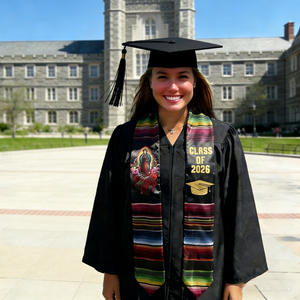 Écharpe de graduation mexicaine, écharpe de graduation hispanique, écharpe de graduation mexicaine en sarape - Product Image 5