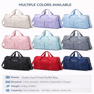 Bolsa de Gimnasio Impermeable Grande con Compartimento para Zapatos, Logotipo Personalizado, Accesorio de Fitness Resistente con Forro de Poliéster - ¡Oferta! - Product Image 3
