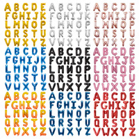 Ballons en aluminium à lettres de l'alphabet A-Z, 16 à 40 pouces, or/argent/rouge/bleu/or rose, à hélium, vente chaude