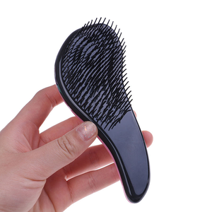 Brosse à cheveux démêlante pour femmes, poils humides/secs, poignée en plastique, peigne portable. - Product Image 2