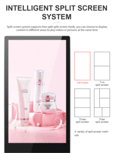 Señalización Digital, Pantalla LCD Comercial de 43, 49, 55 y 65 Pulgadas, Equipo Publicitario Metálico, Soporte de Piso, Pantalla Táctil, Kiosco - Product Image 3