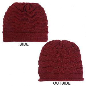 New Style Unisex Knitted <b>Winter</b> <b>Hat</b> High Quality Oversized Acrylic Beanies Solid Color Slouchy Caps - Product Image 5