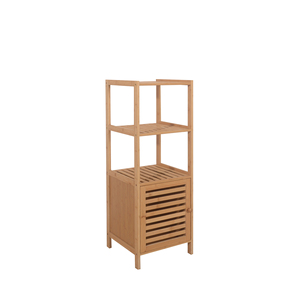<span class=keywords><strong>Meuble</strong></span> de salle de bain contemporain en <span class=keywords><strong>bambou</strong></span>, armoire de rangement d'angle moderne pour toilettes, combinaison au sol, design élégant, 4 meubles de salle de bain - Product Image 2