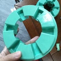 MAGNALOY ZD Couplage élastique universel flexible en aluminium à structure griffe/araignée avec tampon de coussinage pour arbre de machines d'impression