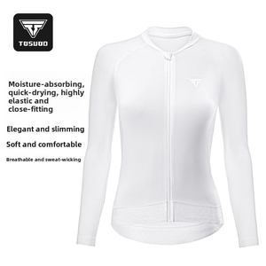 TOSUOD abbigliamento da <span class=keywords><strong>ciclismo</strong></span> estivo Slim <span class=keywords><strong>manica</strong></span> <span class=keywords><strong>lunga</strong></span> <span class=keywords><strong>maglia</strong></span> da <span class=keywords><strong>ciclismo</strong></span> professionale altamente elastica traspirante protezione solare - Product Image 6
