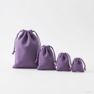 Sinh thái thân thiện bông dây kéo túi cho mua sắm bán buôn biểu tượng tùy chỉnh chuỗi Túi Đối với trang sức sử dụng - Product Image 4