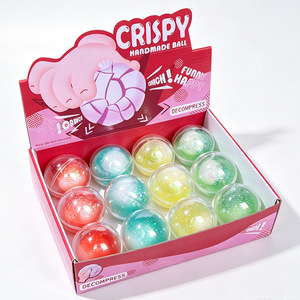 Sac à main artisanal en cuir ciré en forme de crème glacée, rempli de slime croustillant, à presser, à remontée lente, avec excellent son, jouet anti-stress - Product Image 1