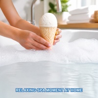 Bombe de bain naturelle au citron, boule effervescente, parfum sucré, coffret cadeau de bain spa pour tous types de peau, OEM ODM 120g