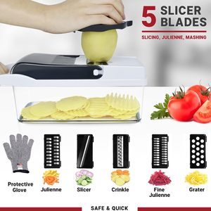 Croc Chop par Fullstar Hachoir à légumes Hachoir à nourriture Gadgets de <span class=keywords><strong>cuisine</strong></span> cool, Crocodile Chopper Multifonctionnel Coupe-légumes - Product Image 2