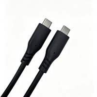 Cable USB 3.0 Tipo C, 5Gbps Sincronización de Datos, 3A Carga Rápida, Cable Tipo C a Tipo C Resistente para Laptop, Teléfono Móvil, Tablet, SSD