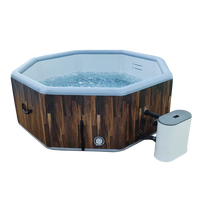 Hochwertiger personalisierter Drop-Stitch DWF-PVC aufblasbarer Massagepool für 4-6 Personen 180 Airjets Spa Whirlpool