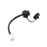 Connecteur RJ45 étanche IP67 Lshitech, prise circulaire Ethernet aviation mâle/femelle avec câble 0,1-1m
