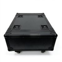 Kotak Rakit Tipe Amerika OEM 4U untuk Amplifier Kurang dari 45cm dengan 4 Roda Berpengereman 4'' dan 4 Alur Tersembunyi