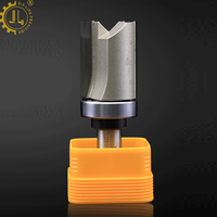 Mata Router Trim Straight Flush Trim 3/8 inci, dengan pola Bearing atas berlapis OEM mendukung pemangkas laminasi Flush untuk dijual