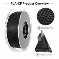 Filamen Printer 3D Anti Statis ESD PLA Serat Karbon 1.75mm 1kg Spool Konduktif untuk Casing Elektronik Drone
